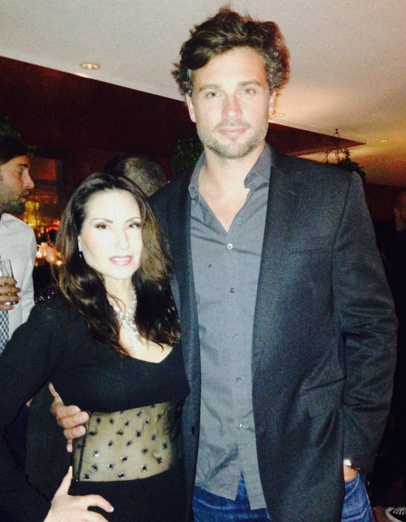 WB's Superman Tom Welling and The Hollywood Reporter Ann Lauren 