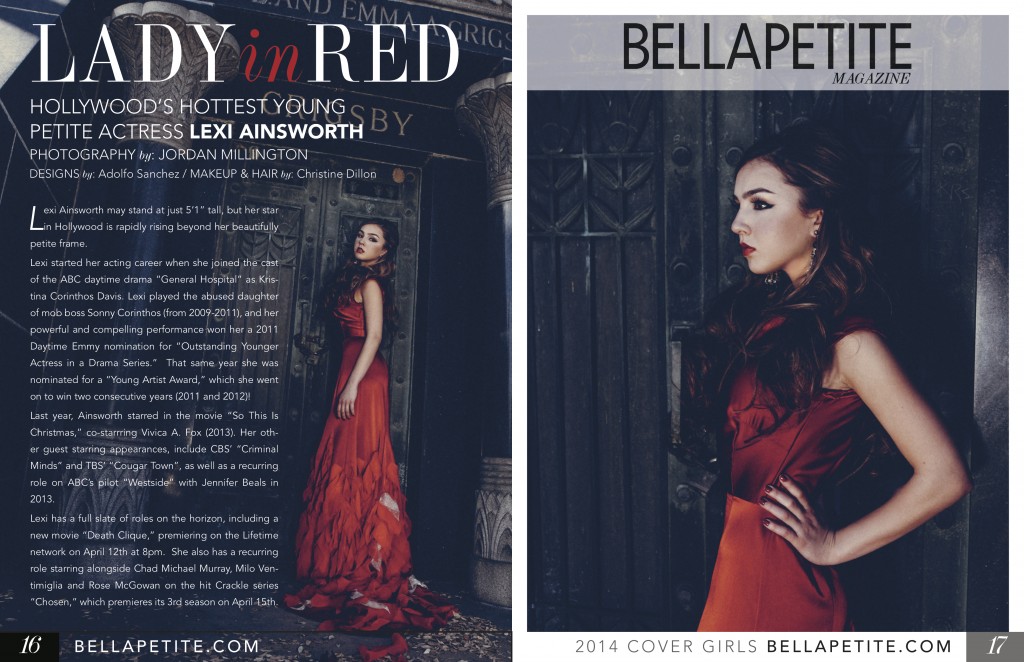 Lexi Ainsworth Bella Petite Model Editorial Profile